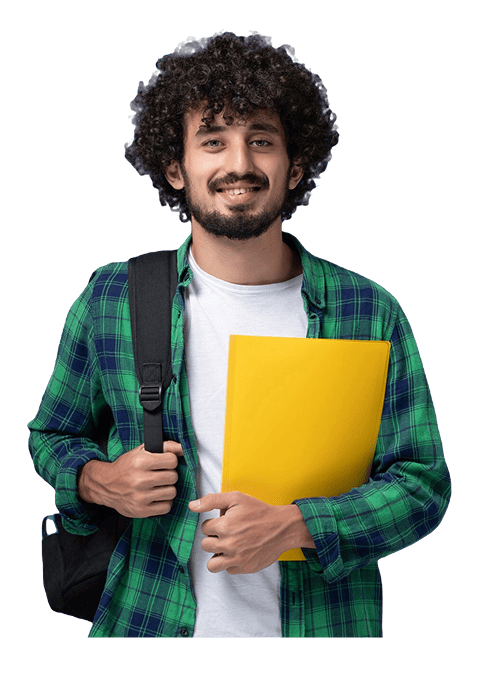 Student holding books - Codrity Technologies