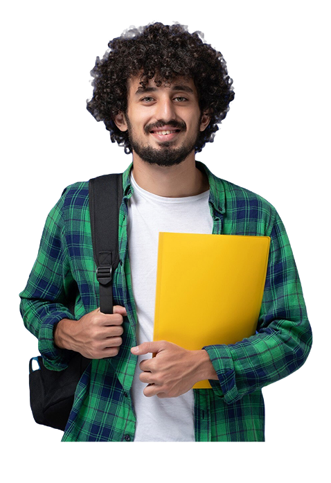 Student holding books - Codrity Technologies
